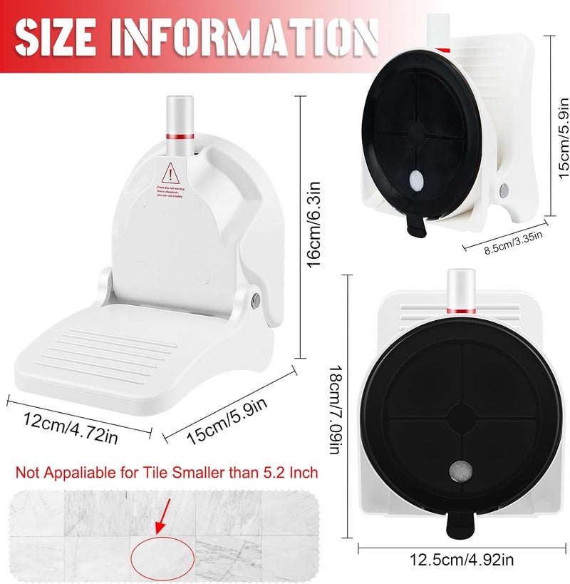 Ruppence Suction Cup Shower Foot Rest for Shaving Legs, Foldable Shower Step Foot Rest Tool Stand to Shave Legs, Anti-Slip Shower Ledge Leg Shaving Shelf - Image 4